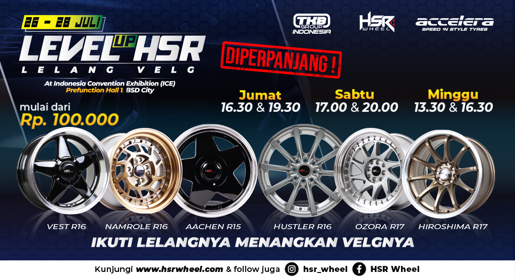 Lelang Velg HSR Wheel di GIIAS 2019 Diperpanjang! Blog