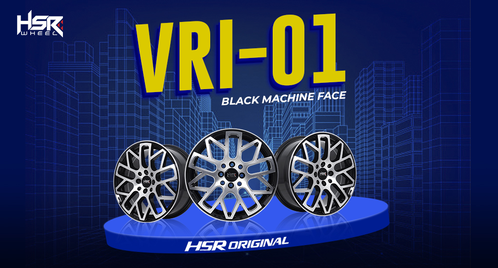Velg HSR VRI-01 Black Machine Face