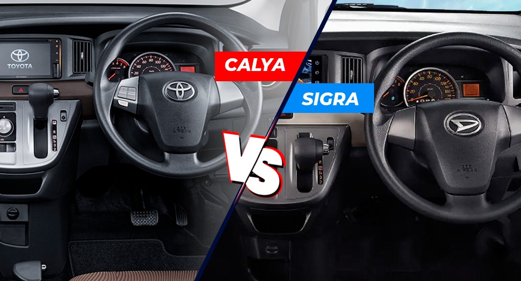 Interior Toyota Calya VS Daihatsu Sigra