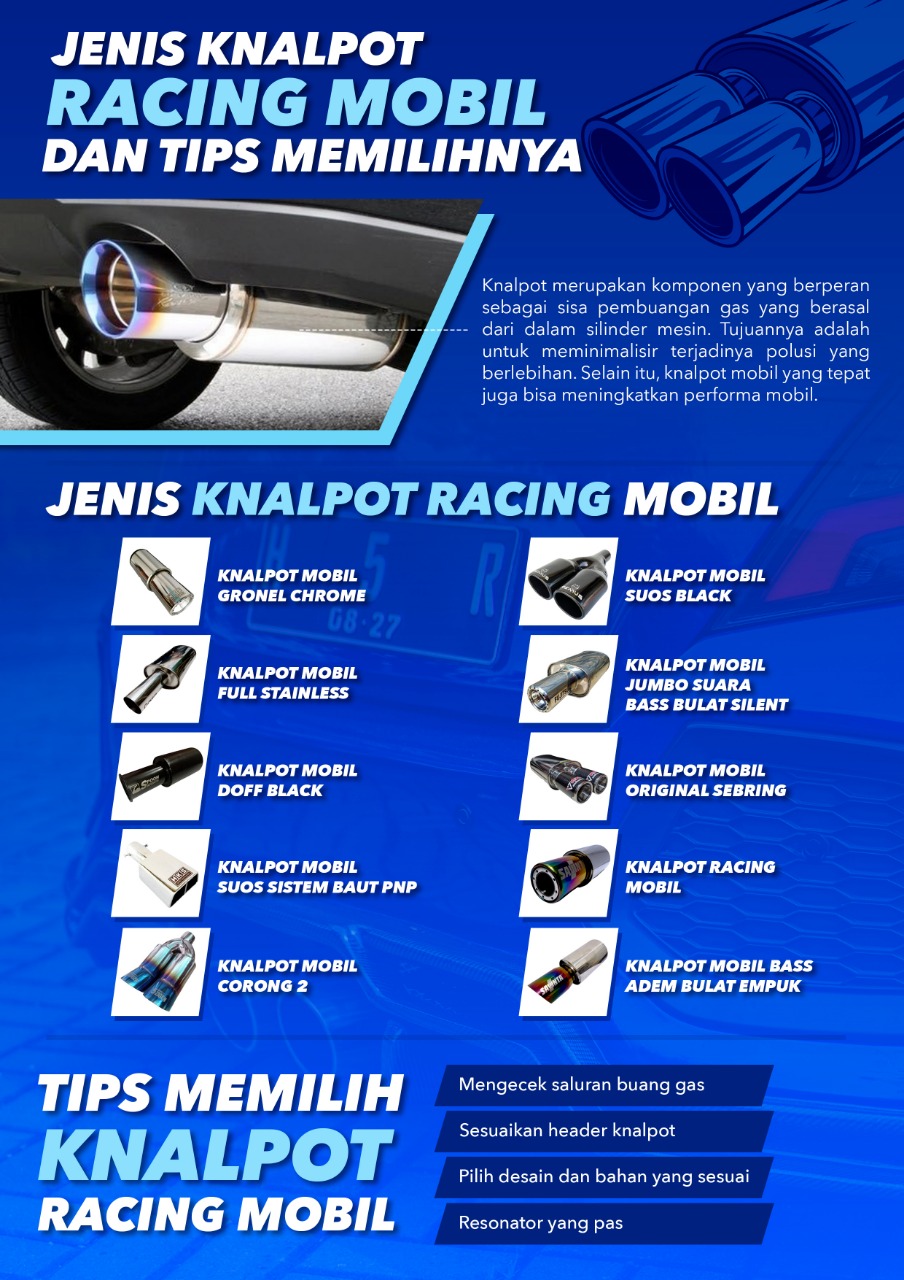 Jenis Knalpot Racing Mobil dan Tips Memilihnya
