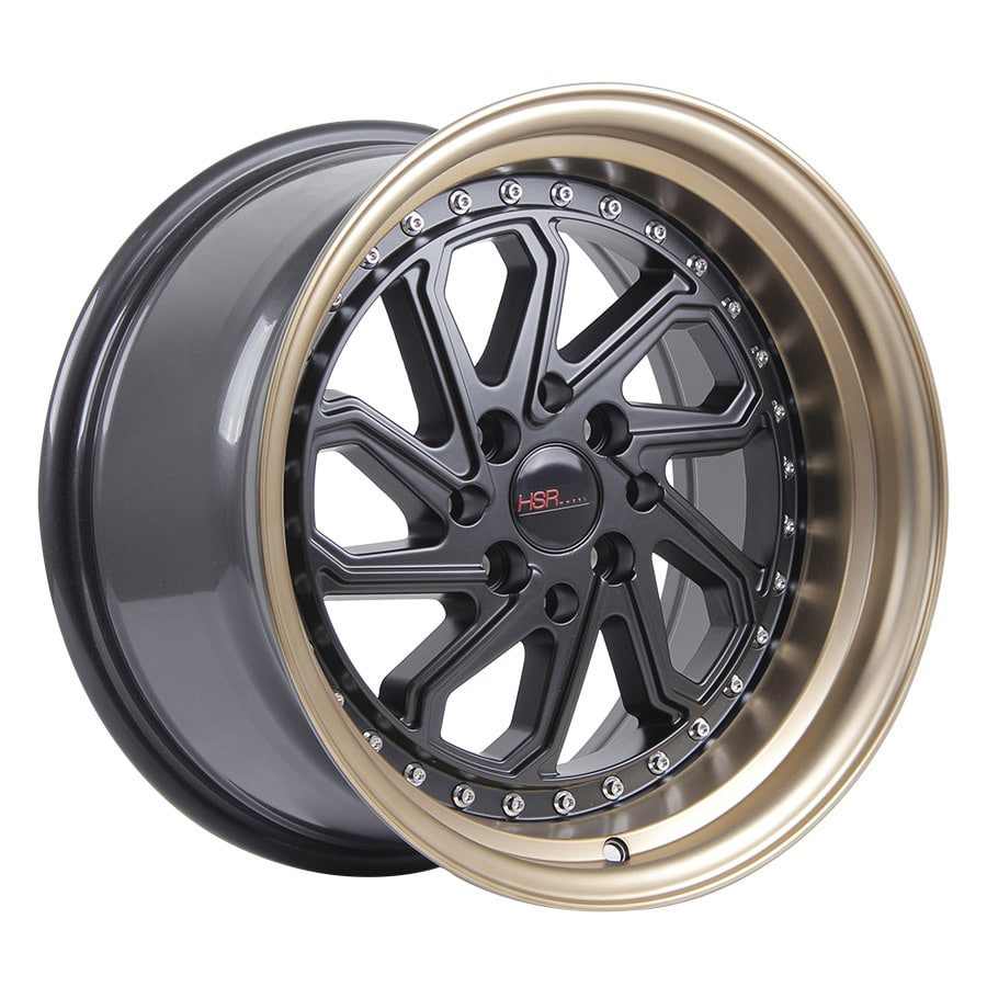 HSR Dobo JD215 Ring 15x8-9 H8x100-114,3 ET30-25 Black Bronze Lip