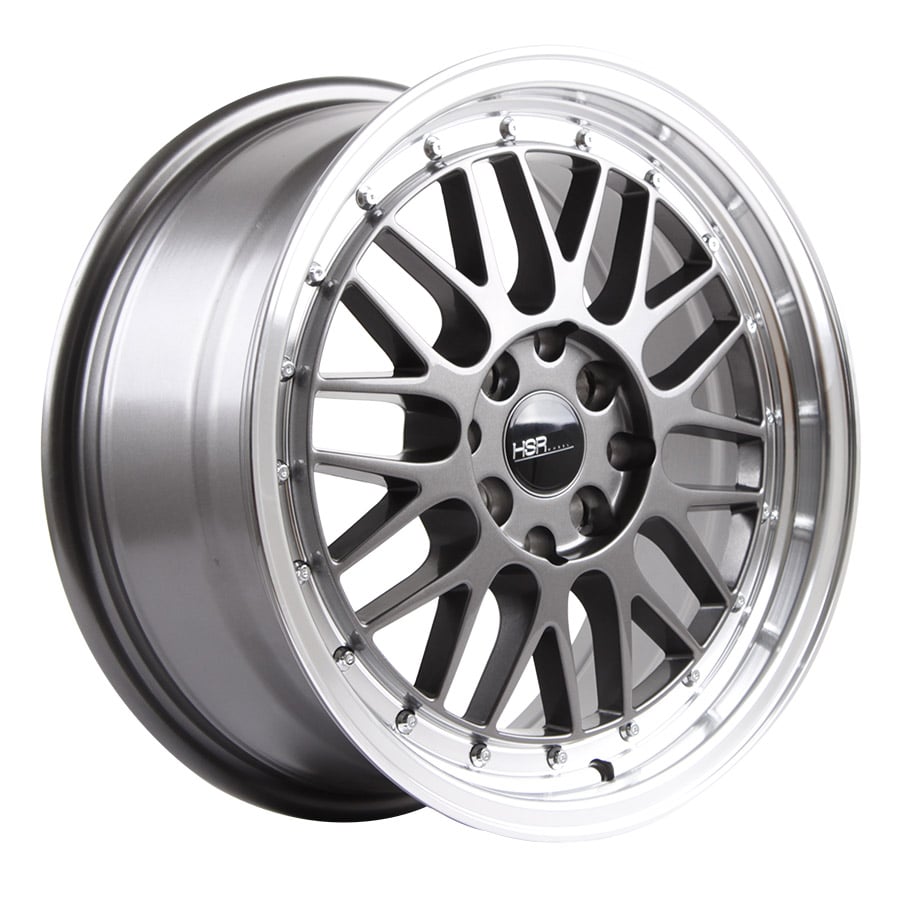 HSR Lemans 306 Ring 16x7 H8x100-114,3 ET38 Grey Machine Lip