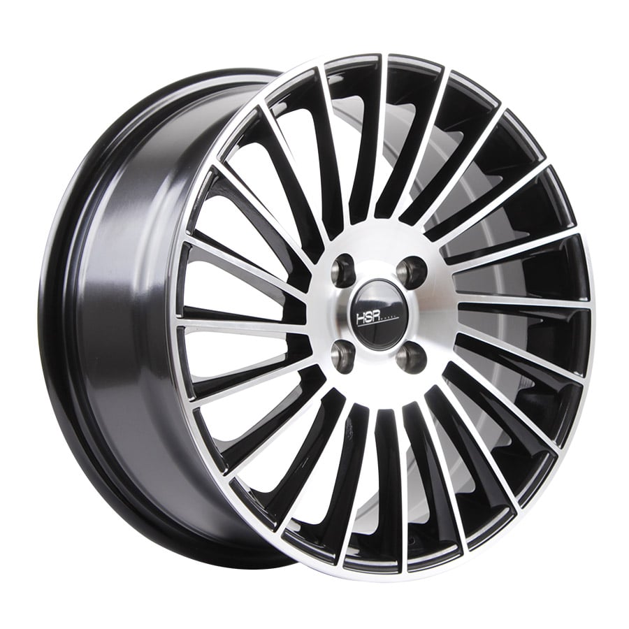 HSR Numfor 1013 Ring 16x7 H4x100 ET40 Black Machine Face