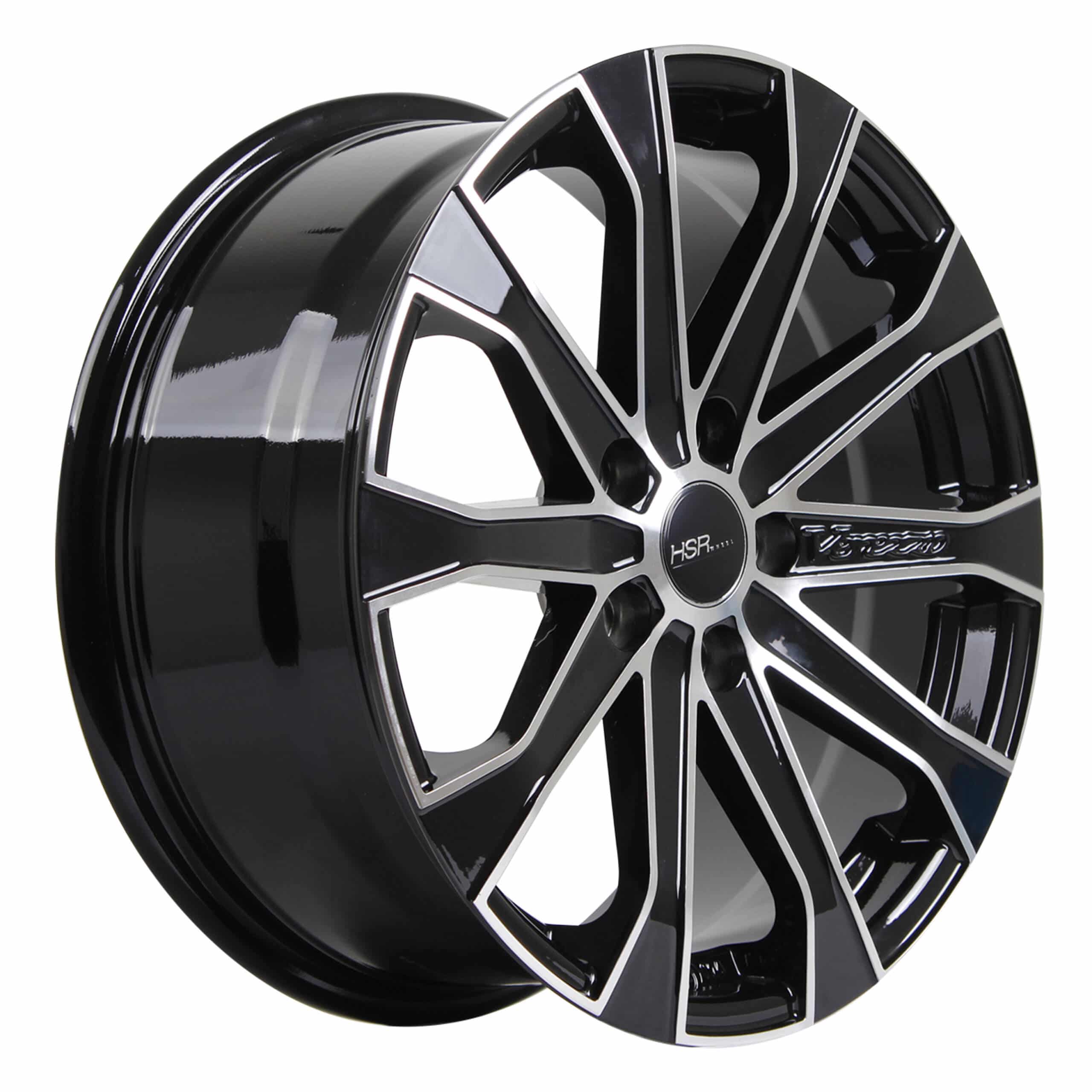 HSR Verezzo 10689 Ring 17x7,5 H5x114,3 ET40-Black Machine Face
