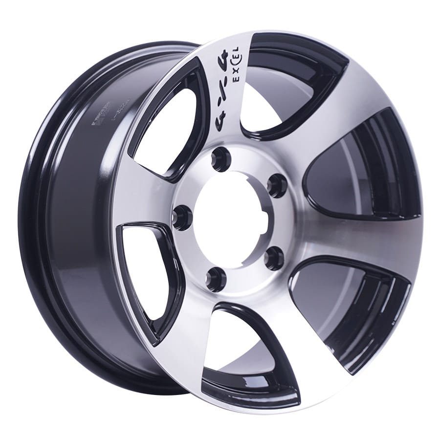 HSR Deus JD6058 HSR Ring 15x7 H5x139,7 ET-10 Black Machine Face