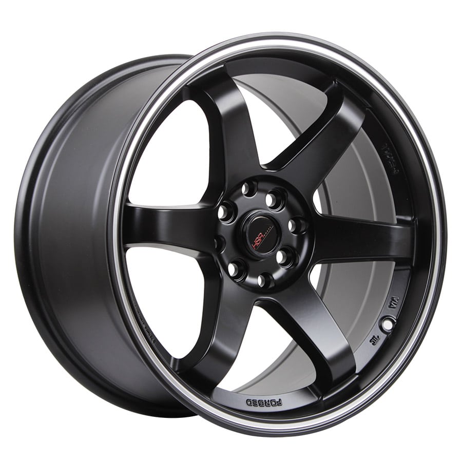 Velg Mobil HSR Tokyo Oshu JD37 Ring 17x7,5-9 H8x100-114,3 ET42-35 Semi Matte Black Machine Ring