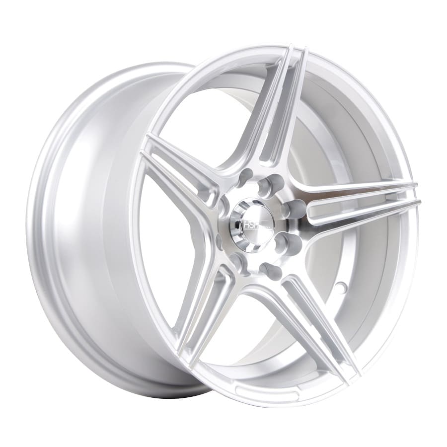 HSR Rainbow JD85231 Ring 15x8 H8x100-114,3 ET25 Silver Machine Face