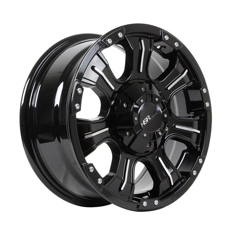 HSR Twiist JT701 Ring 16x7 H10x114,3-139,7 ET35 Black Machine Face Only
