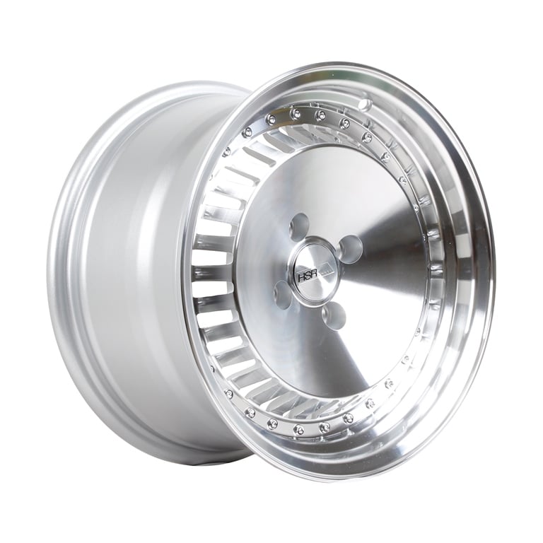 HSR Sasebo H475 Ring 15x7-8 H4x100 ET35-20 Silver Machine Face