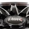 HSR Seririt H11693 Ring 14x6 H8x100-114.3 ET40 Black Machine Face