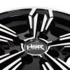 HSR Merkin Ring 14x5.5 H8X100-114.3 ET35 Black Machine Face1