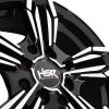 HSR Merkin Ring 14x5.5 H8X100-114.3 ET35 Black Machine Face1