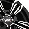 HSR Merkin Ring 15x6 H8x100-114,3 ET40 Black Machine Face1