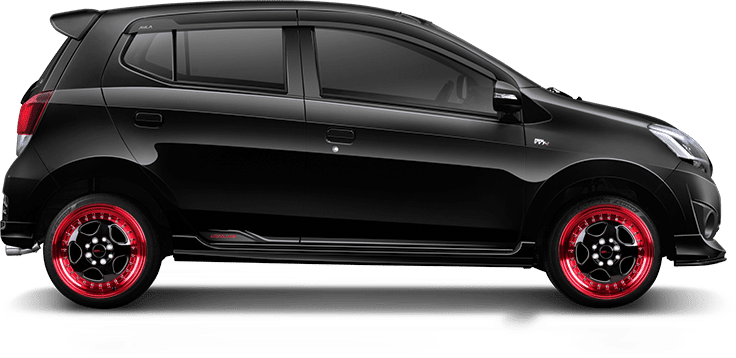 Gambar Modifikasi Mobil Daihatsu Ayla Warna Hitam