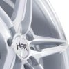 HSR NE5 Ring 16x7 H8x100-114.3 ET40 Silver Machine Face1