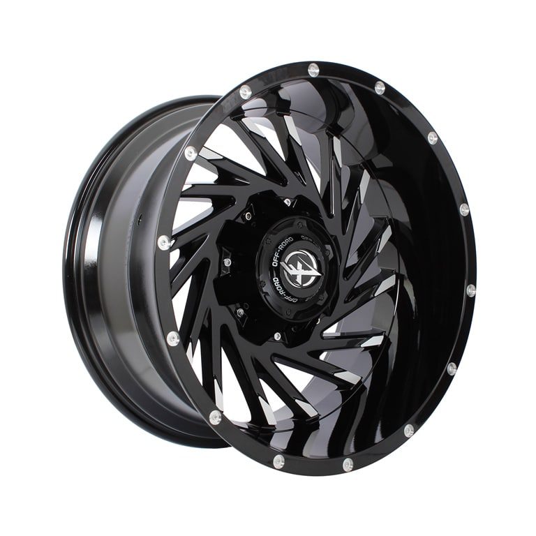 HSR FG Kelarik XF-209 Ring 20x12 H10x114,3-127 ET-44 Black Machine Spoke1