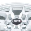 HSR Hyura BOROKO02 Ring 15x6,5 H8x100-114,3 ET42 Silver Machine Face4