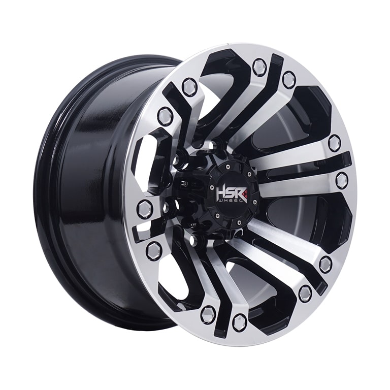 HSR JT69 56009 Ring 15x8 H6x139,7 ET0 Black Machine Face1