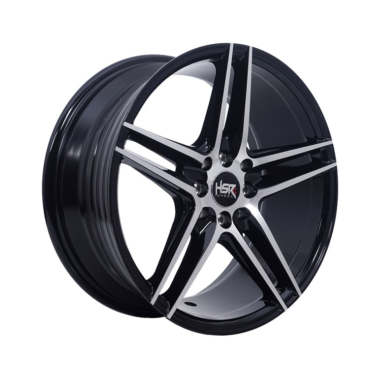 HSR Ne5 H580 Ring 17x7,5 H8x100-114,3 ET40 Black Machine Face1