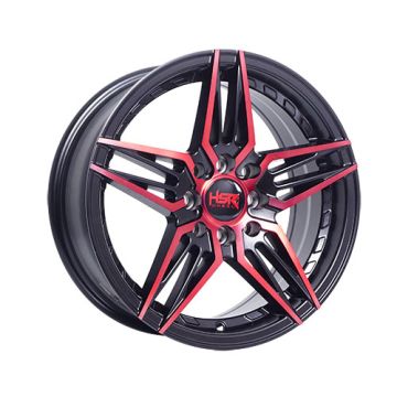 TRINITY 1249 HSR Ring 15X6.5 Hole 4X100-114.3 ET40 SMB RED FACE